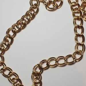 ~36" Gold-plated Double Link Chain Necklace
